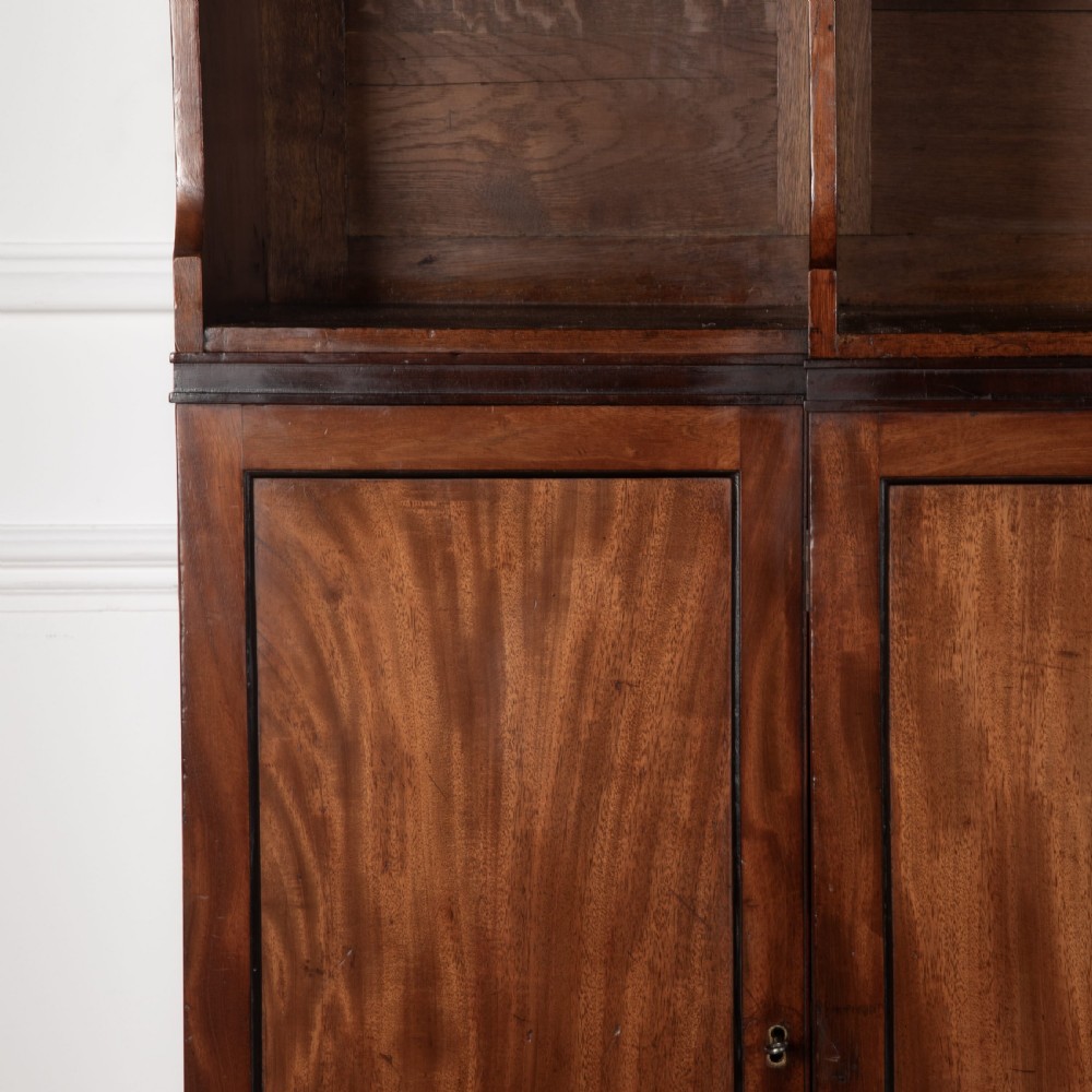 Regency Mahogany Breakfront Bookcase View VIII