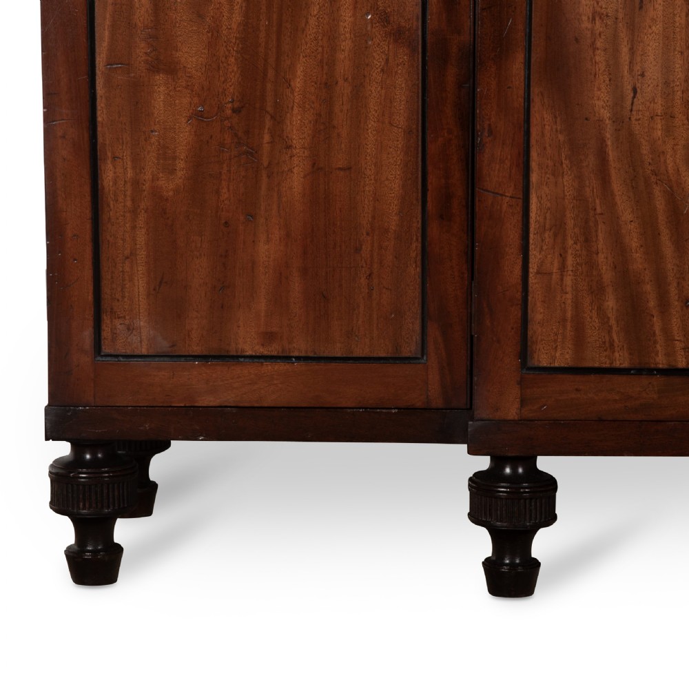 Regency Mahogany Breakfront Bookcase View X