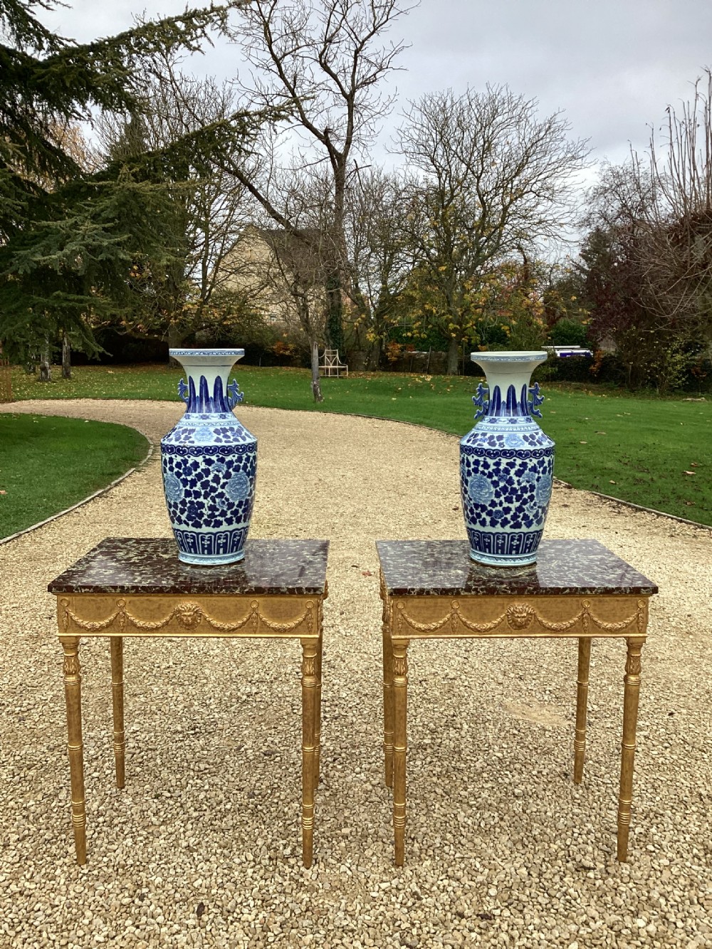 Pair of early C19th Swedish Pier Tables View III
