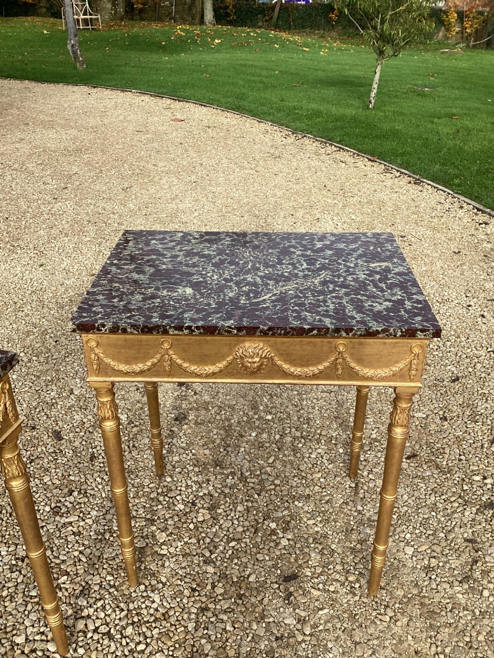 Pair of early C19th Swedish Pier Tables View VIII