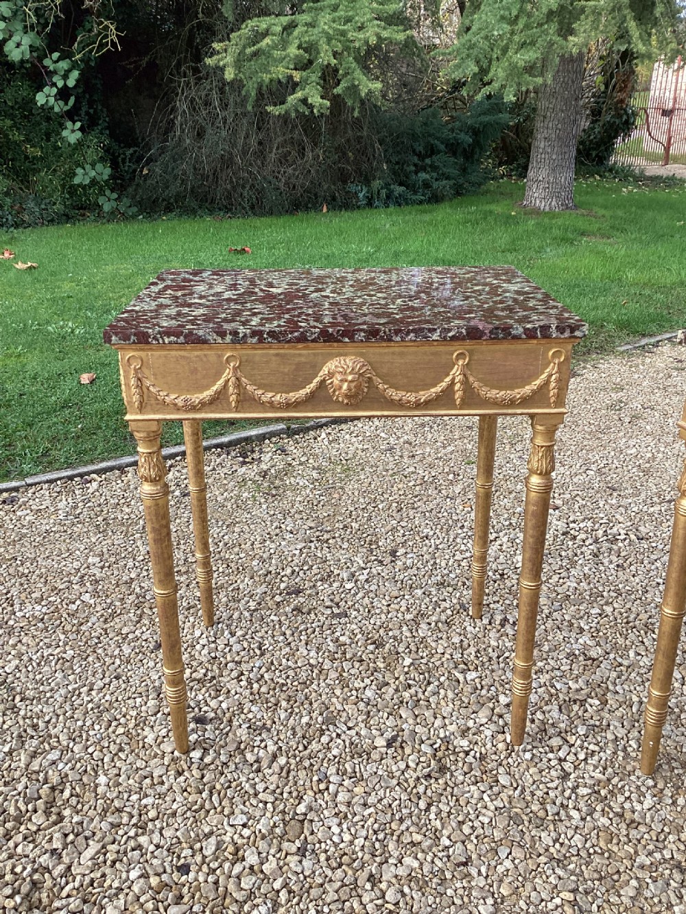 Pair of early C19th Swedish Pier Tables View XII
