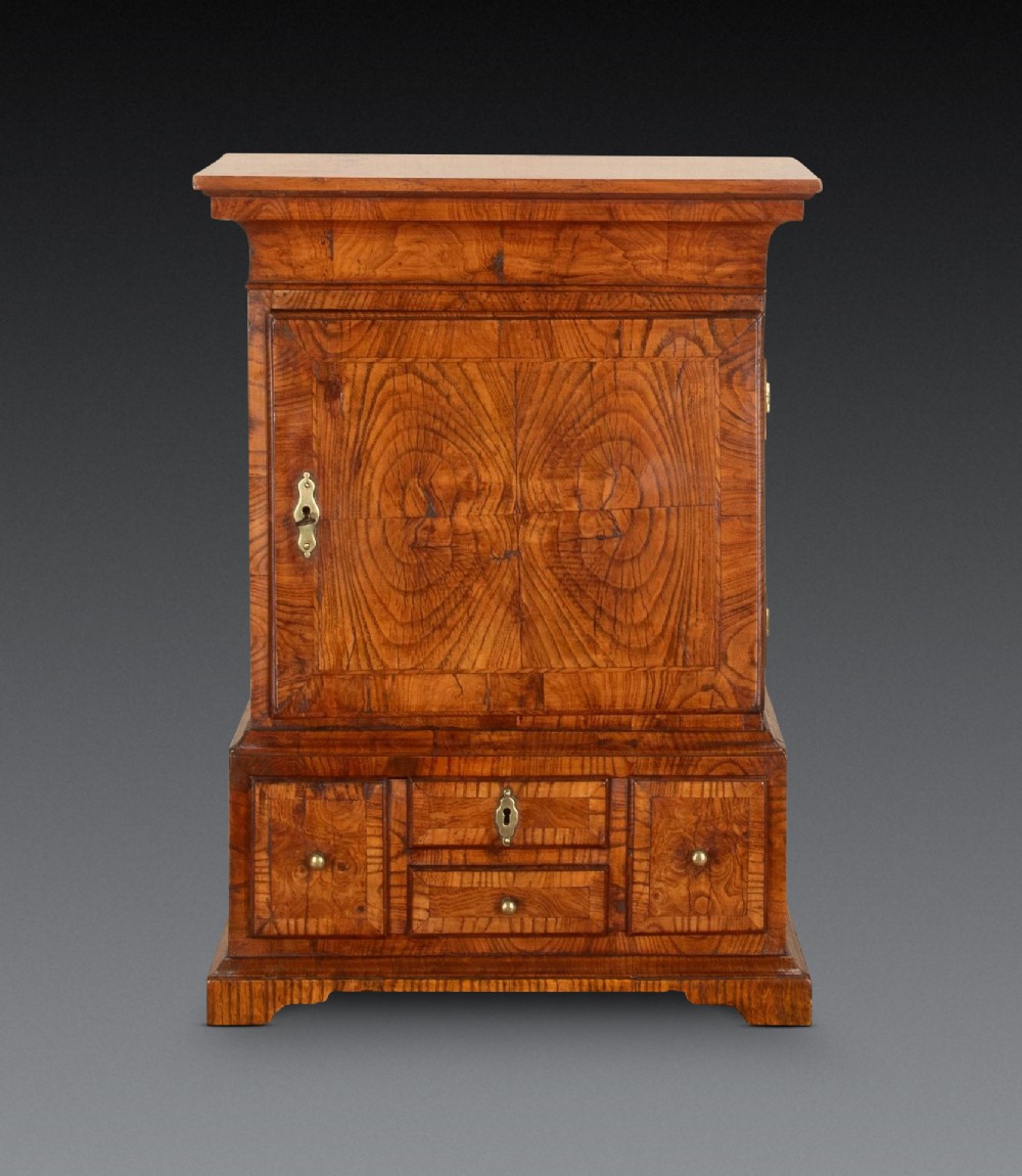 Miniature 18th Century Ash Spice Cabinet