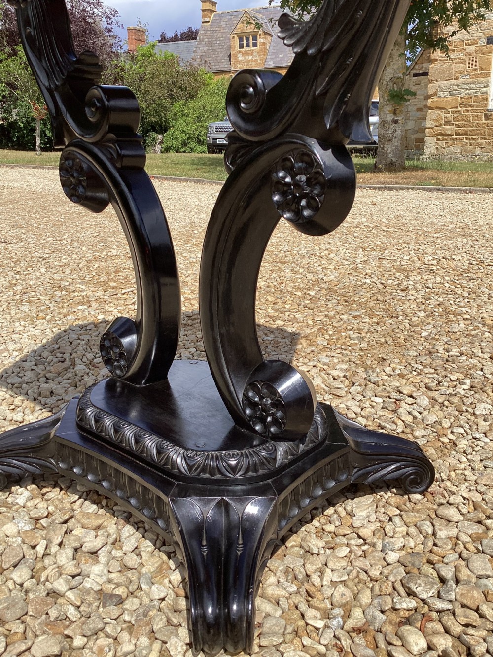 19th Century Anglo Indian Ebony Occasional Table View XIII