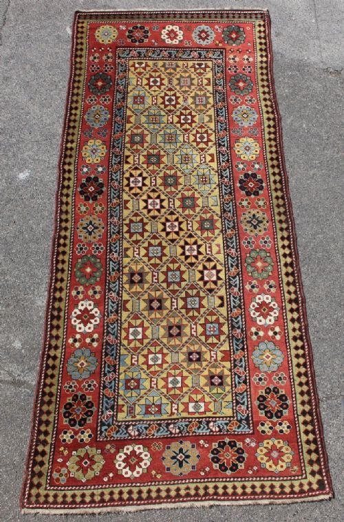 105 X 257cm Sunshine Yellow Genje Long Rug