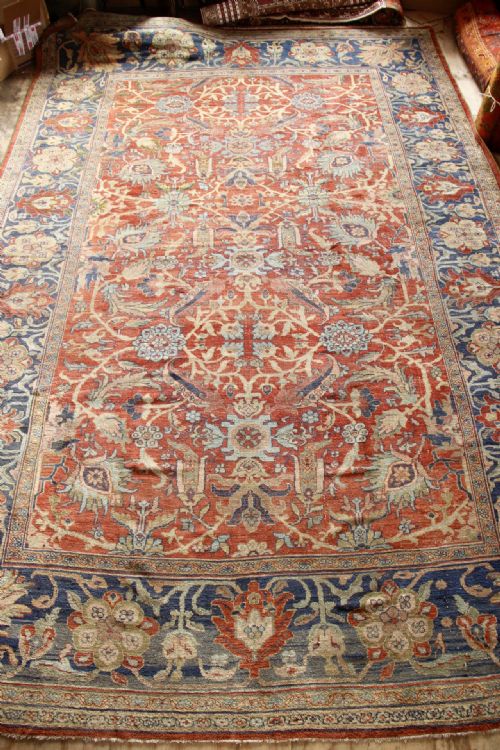 338 X 518cm Beautiful Antique Ziegler Mahal Carpet