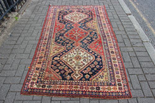 135 X 225cm Antique Qashqai Rug