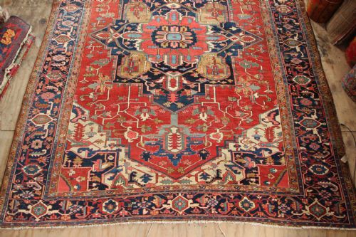 fig 1. 303 x 385cm Gorgeous Antique Serapi