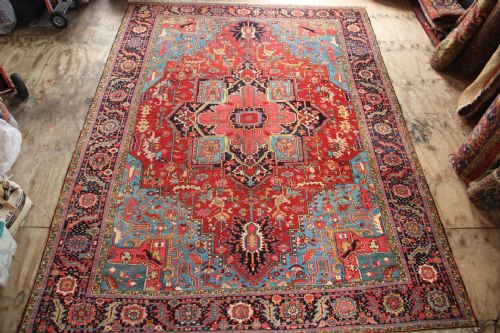 295 X 390cm Antique Serapi Heriz