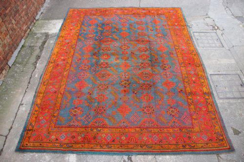 302 X 394 Cm Antique Oushak Ushak Carpet