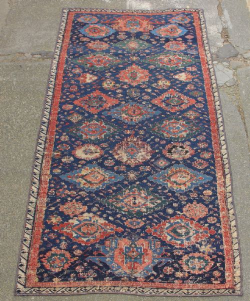 129 X 251 Dated 1312 Antique Sumac Rug