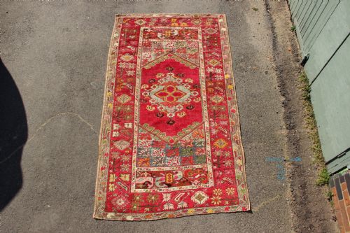 129 X 224cm Antique Ghiordes Anatolian Rug