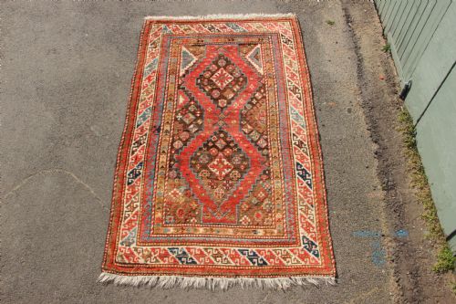 132 X 217cm Antique Kazak Rug