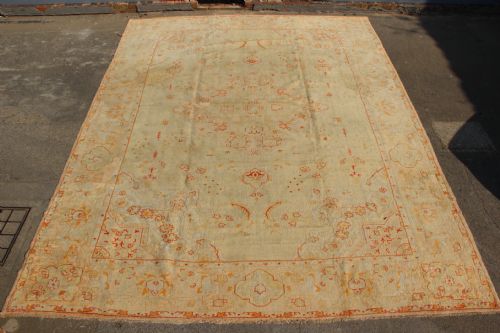 351 X 455cm Antique Borlu Oushak Carpet