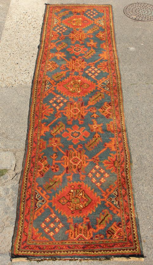 96 X 363 Antique Oushak Runner