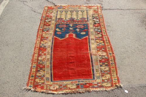 110 X 162cm Early 19th Century Ladik Prayer Rug, Turkey