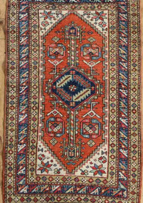 76 X 122 Small Antique Heriz Rug