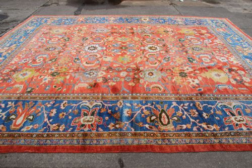 410 X 487CM ANTIQUE ZIEGLER CO CARPET - ADDITIONAL PHOTO 11