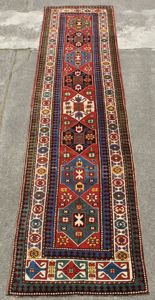 100 X 427cm Antique Kazak Runner