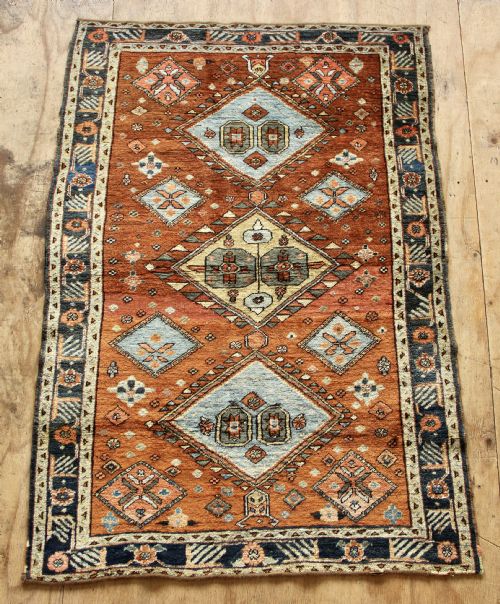 127 X 185cm Small Antique Heriz Carpet