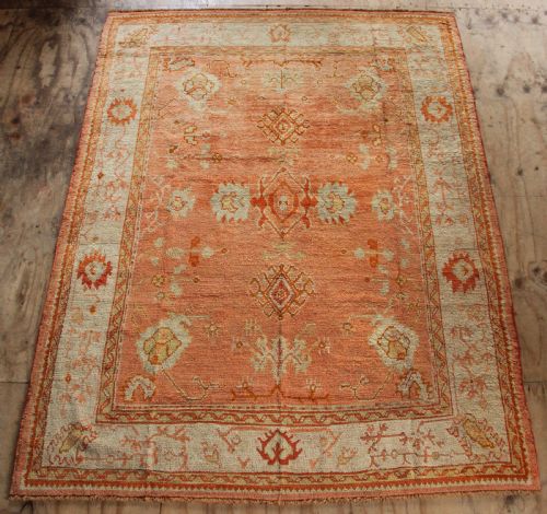 220 X 287cm Antique Oushak or Ushak Rug