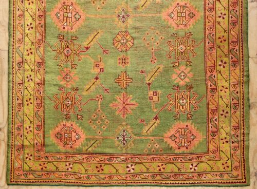 221 X 448CM ANTIQUE USHAK OR OUSHAK CARPET - ADDITIONAL PHOTO 1