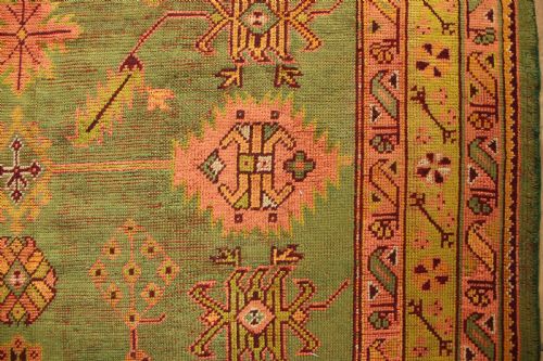 221 X 448CM ANTIQUE USHAK OR OUSHAK CARPET - ADDITIONAL PHOTO 2