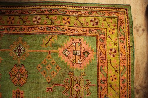 221 X 448CM ANTIQUE USHAK OR OUSHAK CARPET - ADDITIONAL PHOTO 5