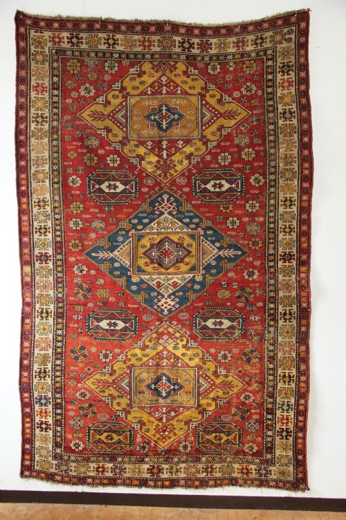 164 X 262cm Antique Caucasian Soumac Carpet