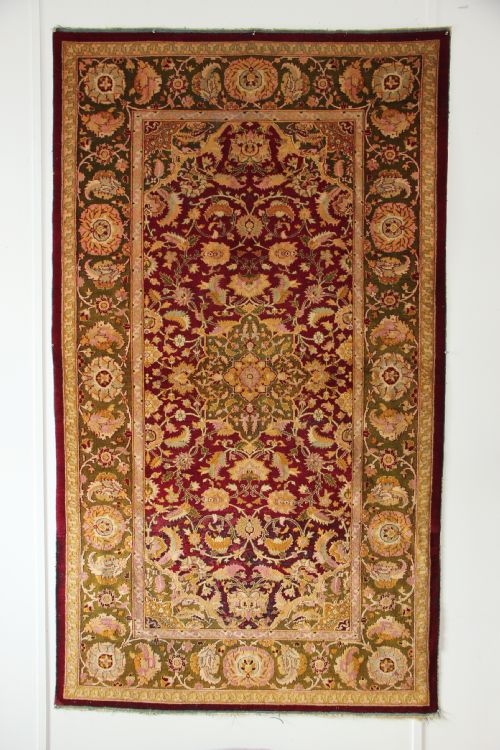 122 X 213 Extremely Fine Antique Amritsar Rug North India