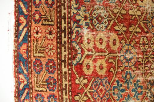 76 X 169CM EARLY 19TH CENTURY KHOTAN RUG FRAGMENT - ADDITIONAL PHOTO 1