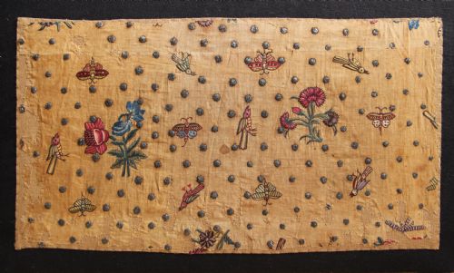 25 X 50cm Important 17/18th Century Embroidery, Gujarat