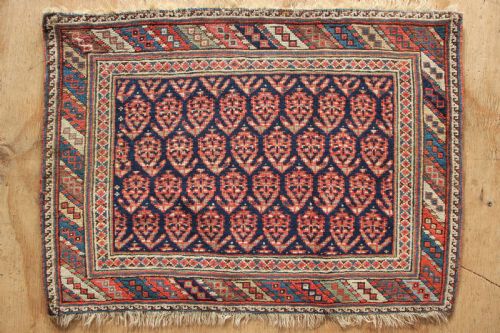 78 X 56cm Fine Antique Afshar Saddlebag Face