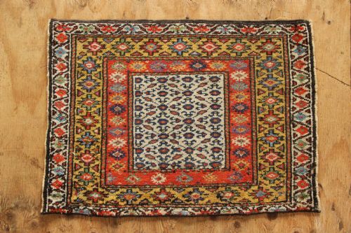 72 X 53cm Antique Fine Hamadan Mat