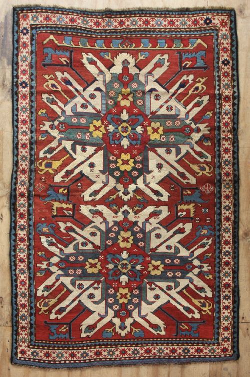 127 X 199cm Antique 'Eagle' Kazak Rug