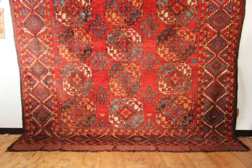229 X 318CM ANTIQUE ERSARI BESHIR MAIN CARPET - ADDITIONAL PHOTO 2