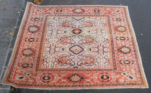 389 X 413cm Antique Ivory Ziegler & Co Carpet