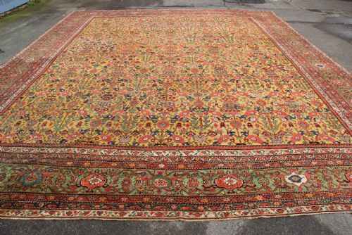 453 X 565CM ANTIQUE GOLDEN FIELD FEREGHAN CARPET - ADDITIONAL PHOTO 10