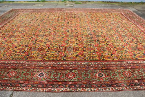 453 X 565CM ANTIQUE GOLDEN FIELD FEREGHAN CARPET - ADDITIONAL PHOTO 11