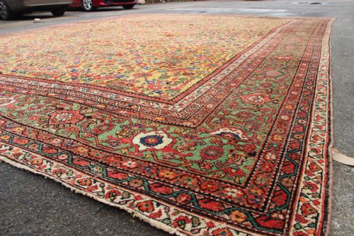 453 X 565CM ANTIQUE GOLDEN FIELD FEREGHAN CARPET - ADDITIONAL PHOTO 14