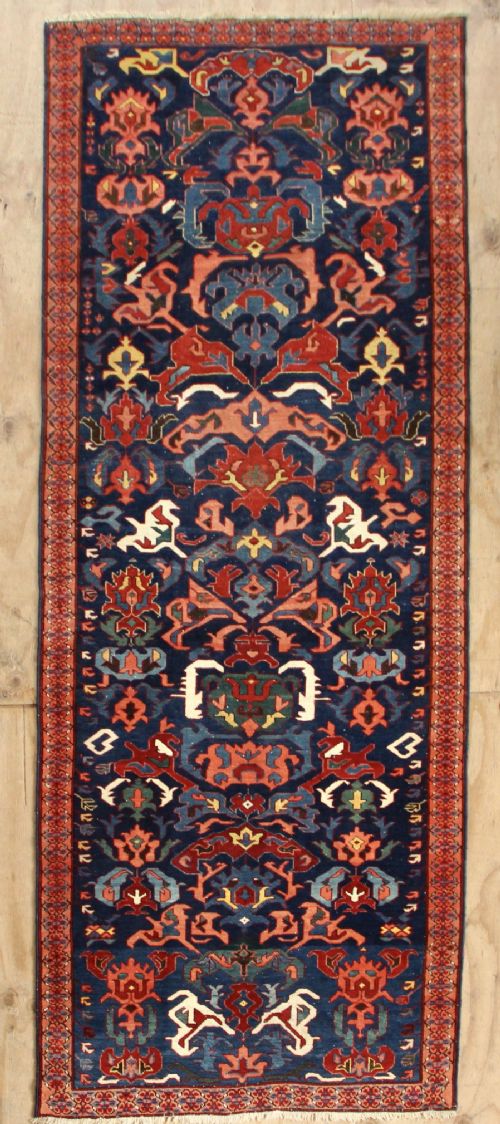 107 X 274CM FINE ANTIQUE KUBA SEYCHOUR RUG