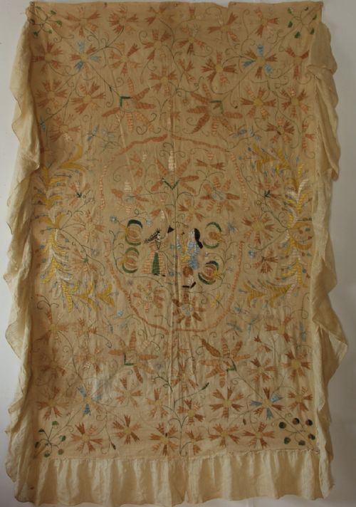 128 X 206cm 19th Century Castelo Branco Embroidery
