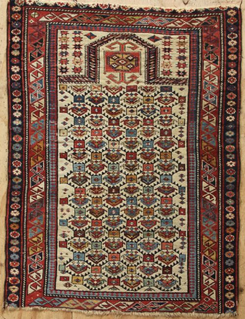 87 X 115cm Fine Antique Shirvan Prayer Rug