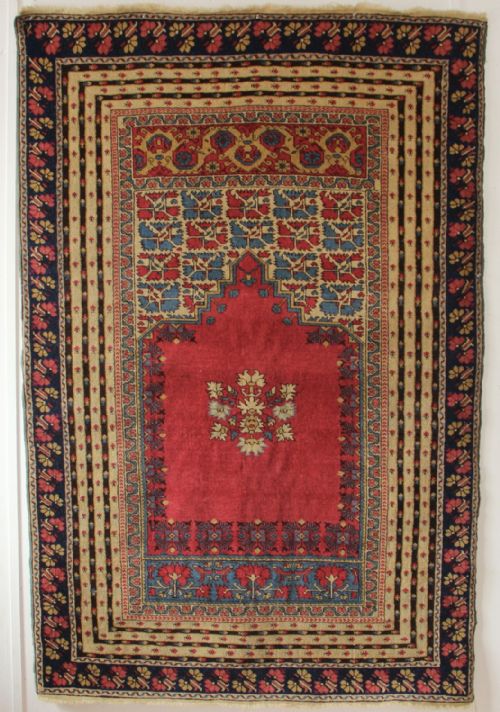 128 X 188cm Antique Anatolian Prayer Rug