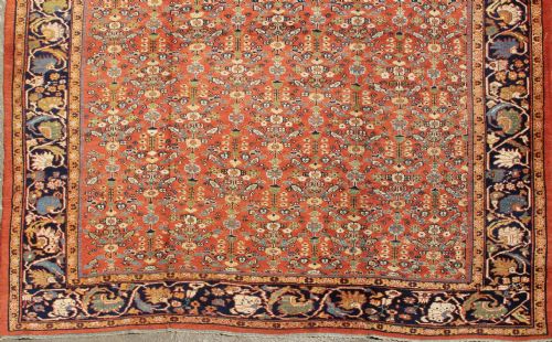 323 X 429CM ANTIQUE TERRACOTTA MAHAL CARPET - ADDITIONAL PHOTO 1