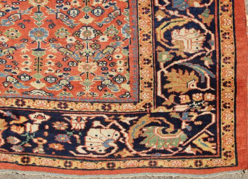 323 X 429CM ANTIQUE TERRACOTTA MAHAL CARPET - ADDITIONAL PHOTO 2