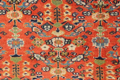 323 X 429CM ANTIQUE TERRACOTTA MAHAL CARPET - ADDITIONAL PHOTO 4