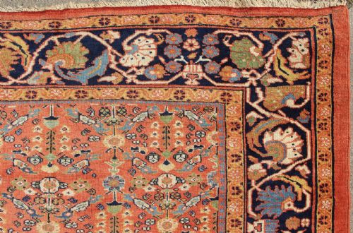 323 X 429CM ANTIQUE TERRACOTTA MAHAL CARPET - ADDITIONAL PHOTO 5