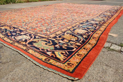 323 X 429CM ANTIQUE TERRACOTTA MAHAL CARPET - ADDITIONAL PHOTO 11