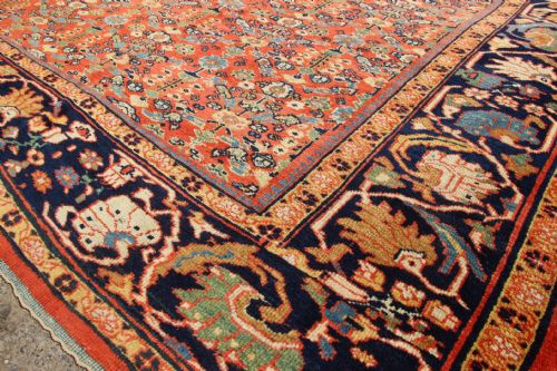 323 X 429CM ANTIQUE TERRACOTTA MAHAL CARPET - ADDITIONAL PHOTO 12