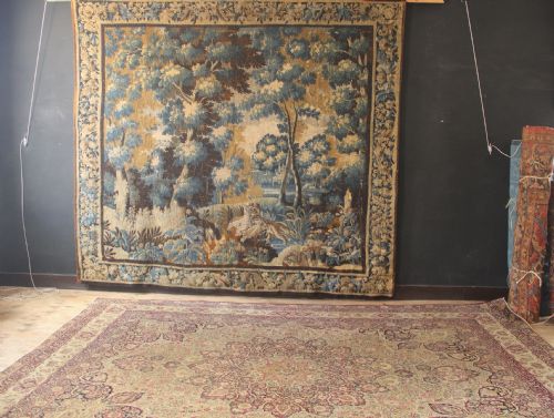 274 X 366CM ANTIQUE LAVAR KIRMAN CARPET - ADDITIONAL PHOTO 1